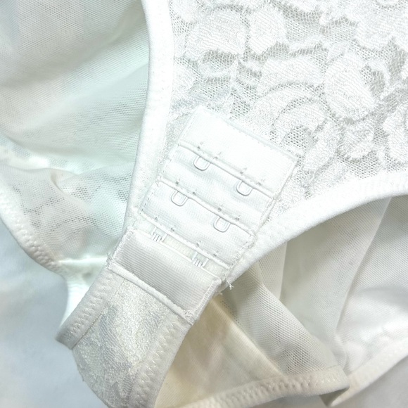 New Brabic White Lace Tummy Control Shaper Bodysuit / 2XL - Picture 6 of 12